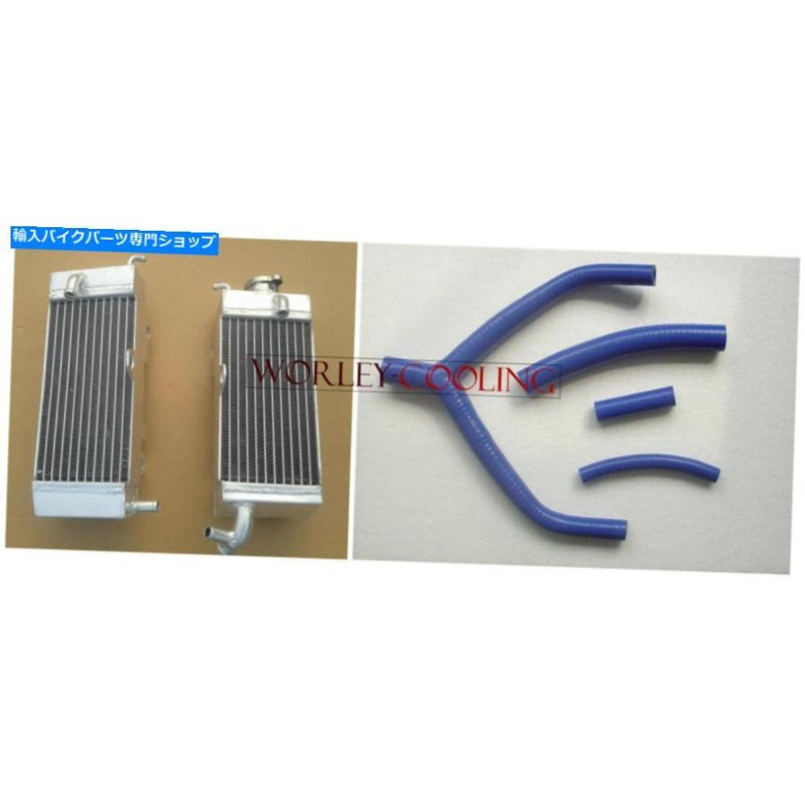 radiators ヤマハYZ250 90-91アロイクーラー1990 1991のためのアルミニウムラジエーターとブルーホース Aluminum Radiator and BLUE hose for YAMAHA