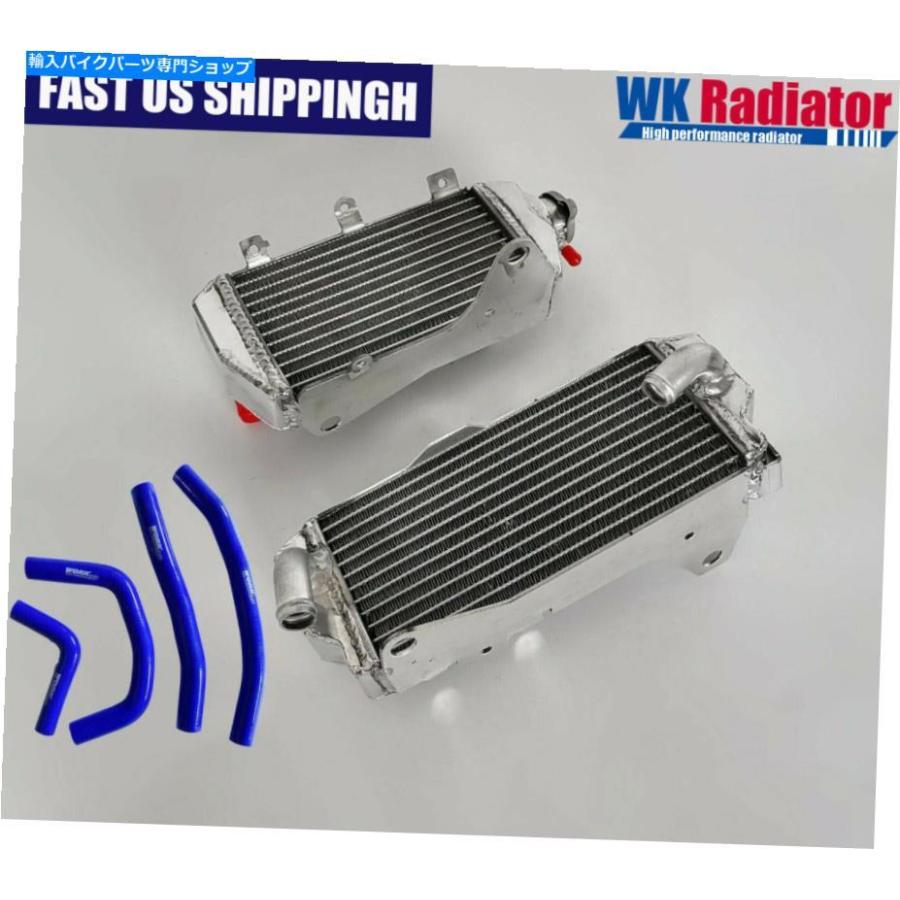 radiators 2017年から2020年ホンダCRF450R CRF 450R / 17 18 CRF450RXのためのアルミニウムラジエーター＆ブルーホース Aluminum Radiator\u0026blue Hose