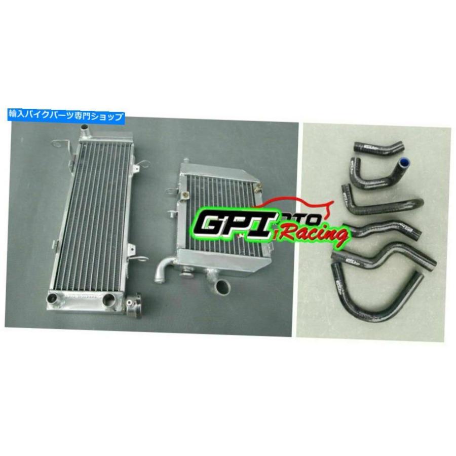 radiators ホンダRVF400 NC35またはNC30 VFR400アルミニウムラジエーター＆シリコーンホースブラック用 FOR ...
