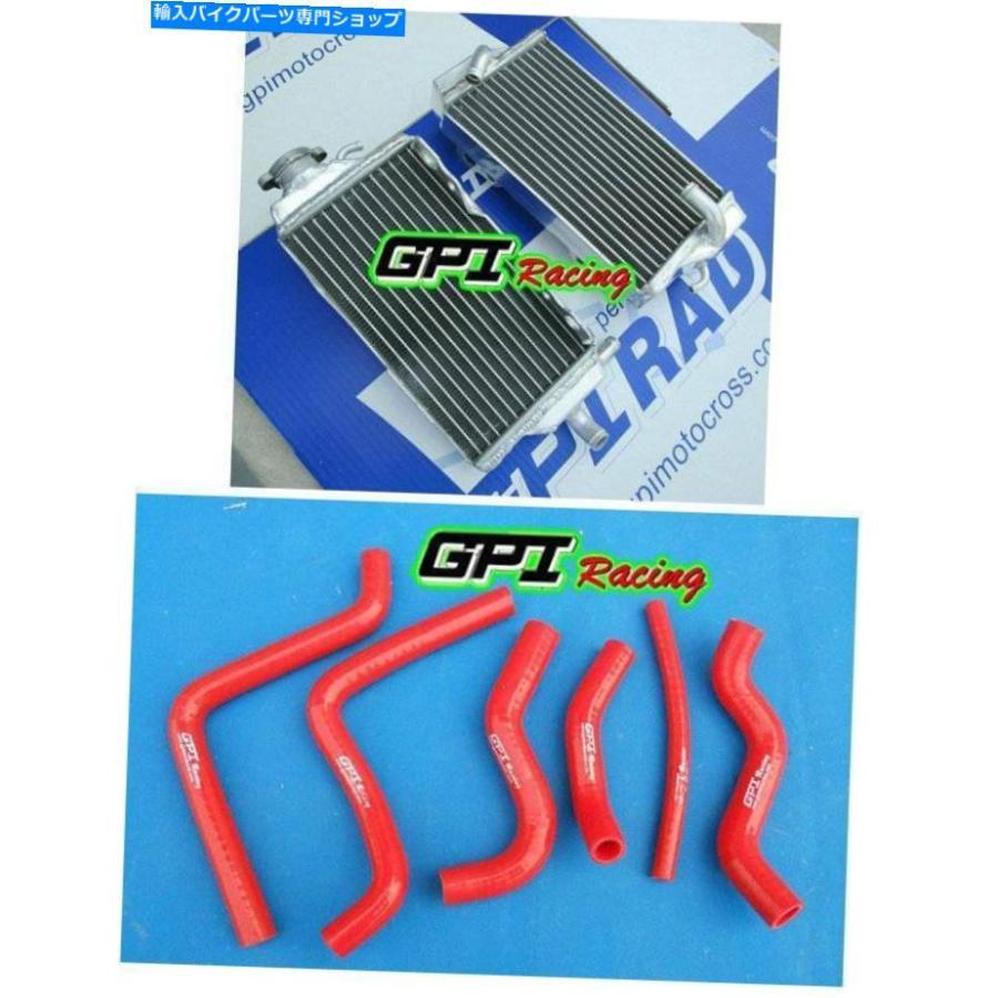 radiators R＆Lアルミニウムラジエーター+ホース用ホーズCR125 CR 125R CR125R 00-01 2000 2001 R\u0026L aluminum radiator + hose For Honda CR125 CR 12