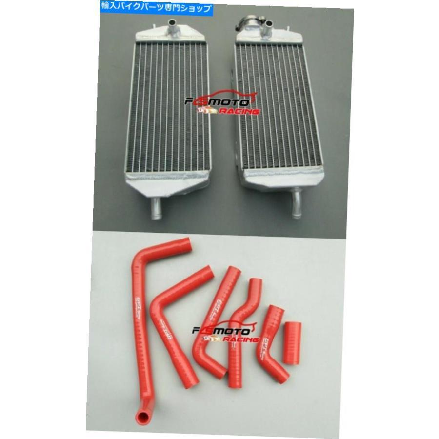 radiators ガスガスのためのアルミニウム放射器+赤いホース/ SM / EC 2007/250/300 2007-2014 2008 09 Aluminum Radiator + Red Hose For Gas Gas MX/