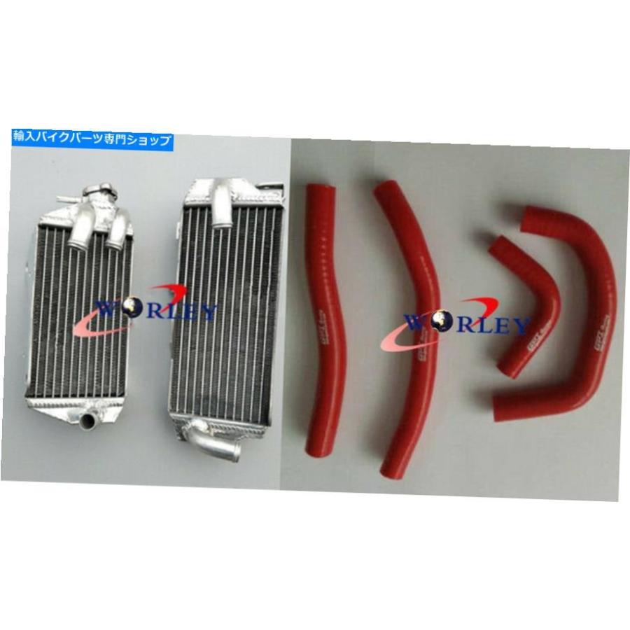 radiators ホンダCRF 450R CRF450R 2018 18 18 ALUMINUM RADIATOR+RED HOSE FOR Honda CRF 450 R CRF450R 2017 17 2018 18