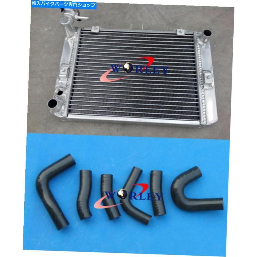 radiators ホンダマグナVF1100C VF100C VF 1100C用アルミラジエータ+レッドホースV65 VF100C VF 1100C aluminum radiator + RED HOSE for Honda Magnaの画像