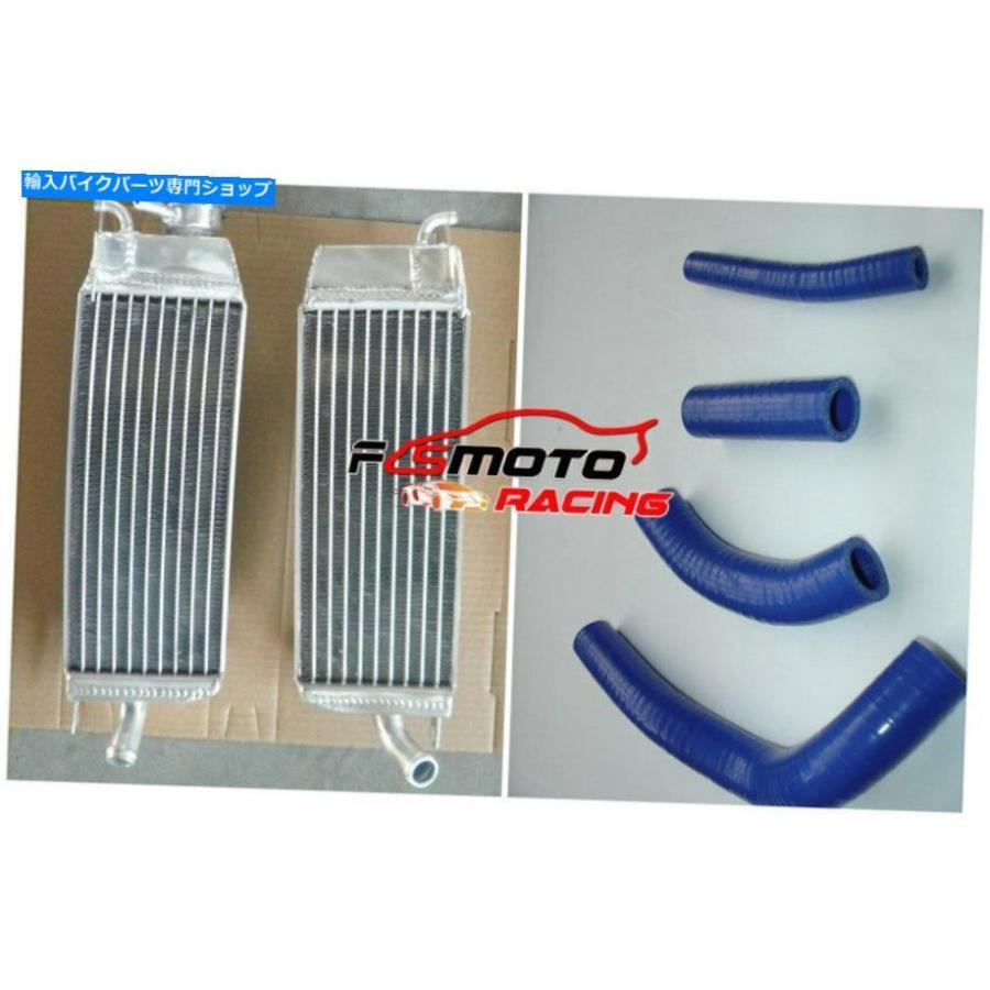 radiators 鈴木RM125 RM 125 84 85 1984 1985 1985アルミニウムラジエーター+ブルーホース For SUZUKI RM125 RM 125 84 85 1984 1985 Aluminum Radiat