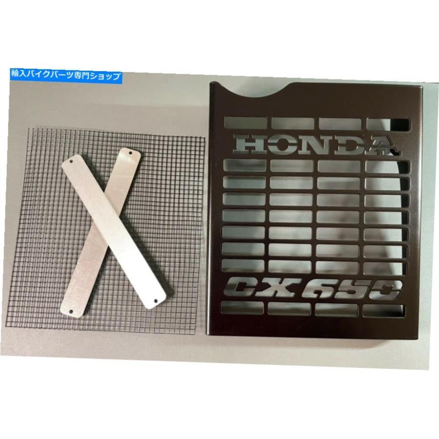 radiators ホンダCX650カスタムデザインラジエータカバー、パウダーコートブラックアルミニウム。 Honda CX650 Custom Designed Radiator Covers, Powの画像