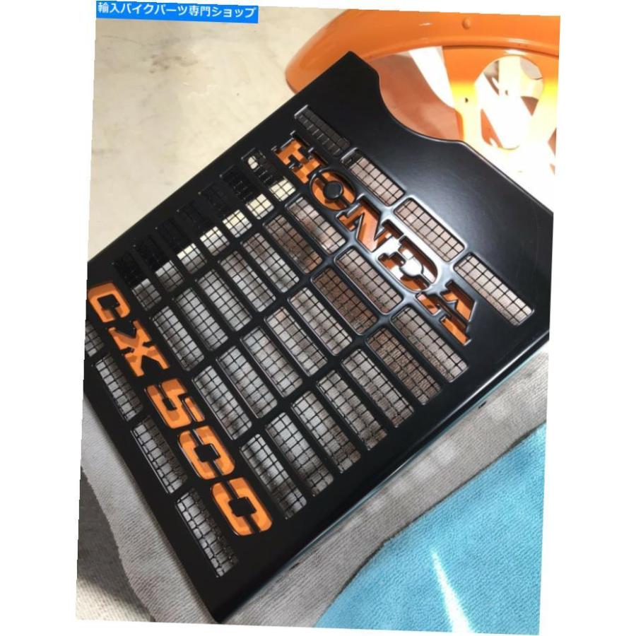 radiators ホンダCX650カスタムデザインラジエータカバー、パウダーコートブラックアルミニウム。 Honda CX650 Custom Designed Radiator Covers, Powの画像