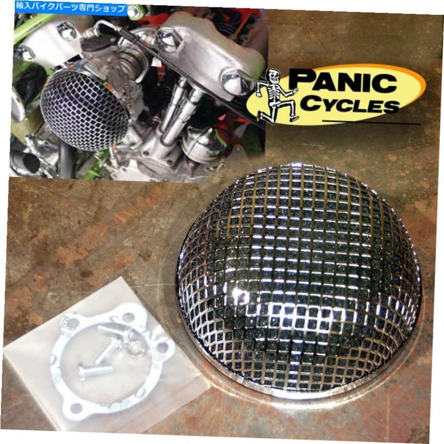 クロームパーツ Ramfloスタイルのメッシュエアクリーナークローム