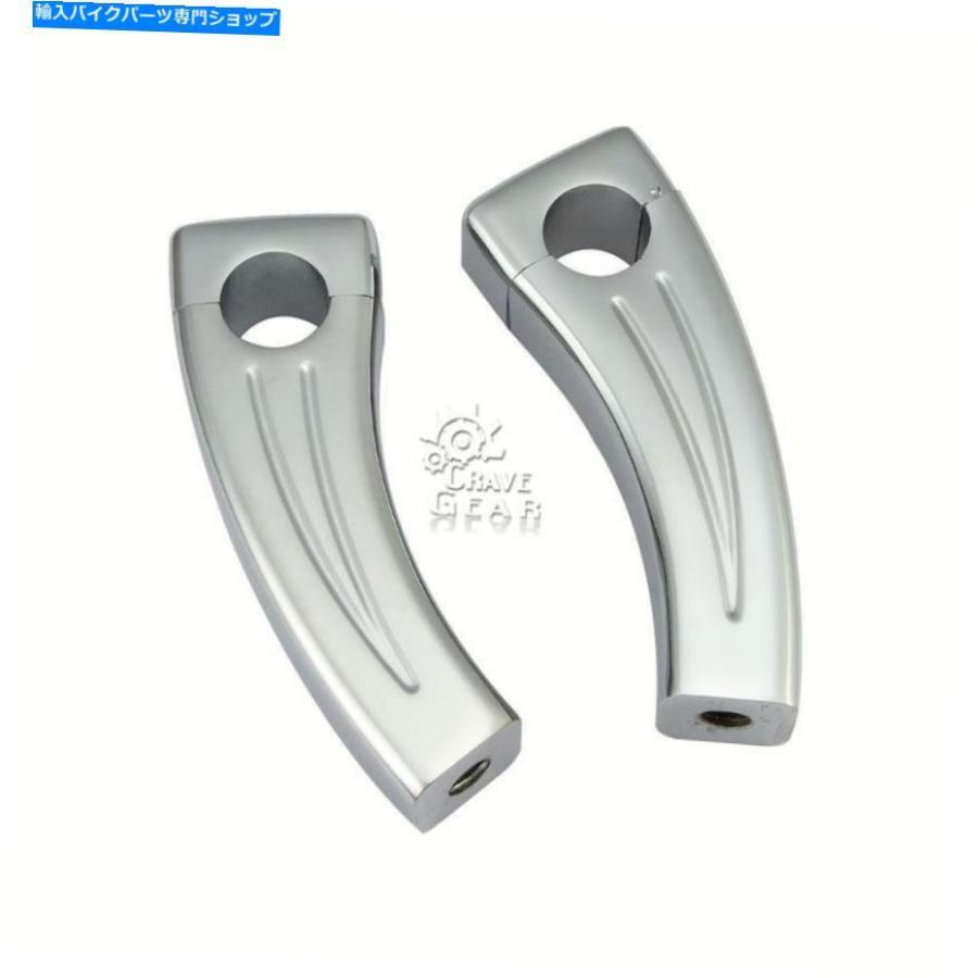 クロームパーツ Chrome 4.5 "ヤマハロードスターXV 1600 1700シルバラードのためのハンドルバーライザー Chrome 4.