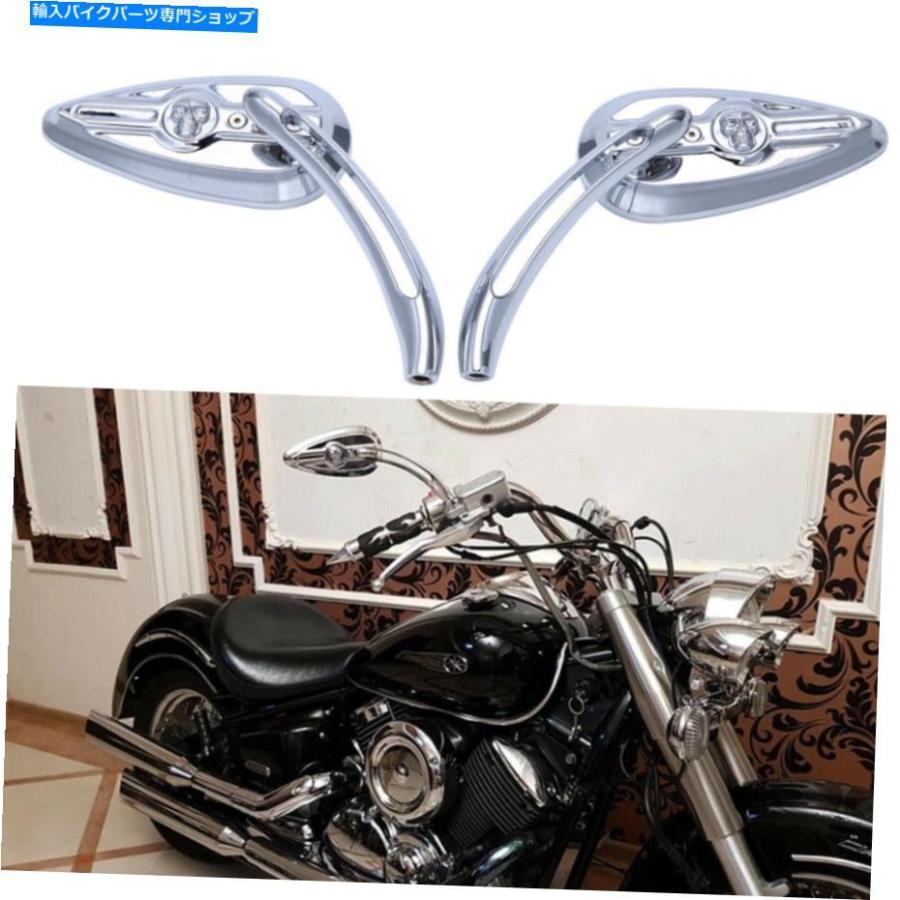 ハーレーダビッドソン　スポーツスター　バイクミラー クローム クロームパーツ ハーレーダビッドソンダイナスポーツスター