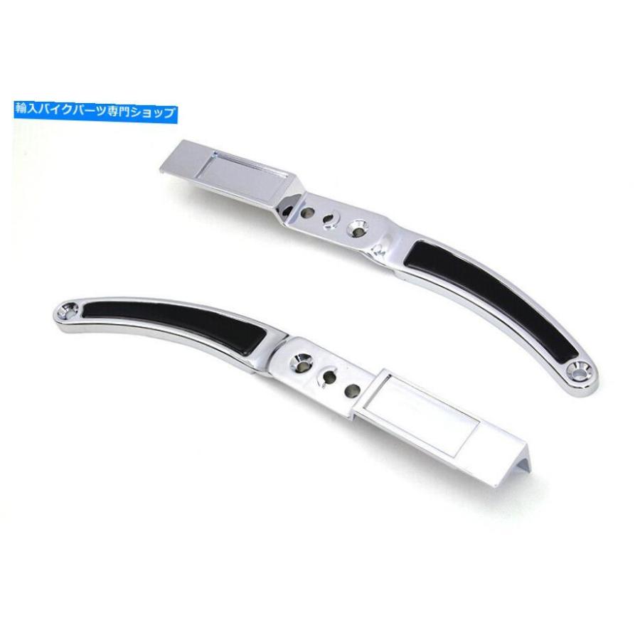 クロームパーツ リアフェンダーストラットセットブラックインサート