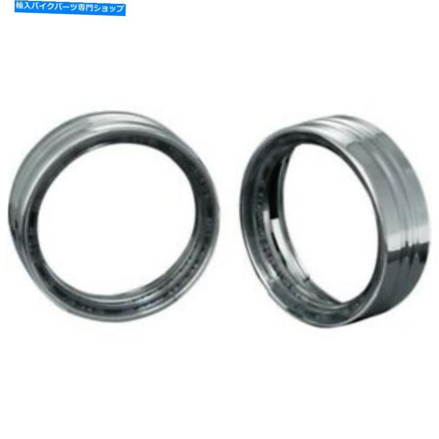 クロームパーツ ハーレースポットライトのためのKuryakyn 7748 Chrome Led Halo Trim Ring 41 / 2