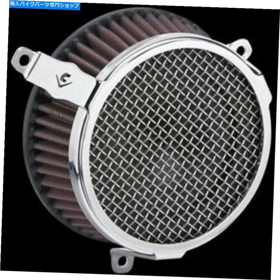 クローム部分品 コブラクロムプレーンスタイルエアクリーナキット - 606-101-03（CAへの船なし） Cobra Chrome Plain-Style Air Cleaner Kit - 606-10 バイク-その他フレーム関連用品-フレーム