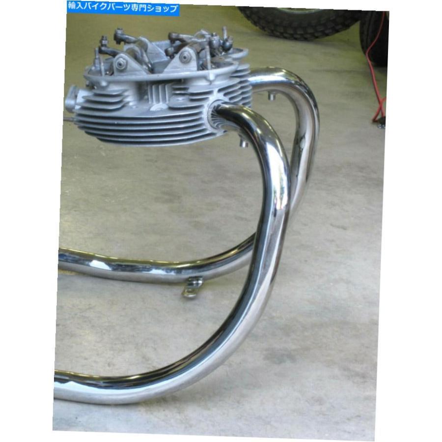 クロームパーツ BSA 68-2789 / 91 A65 A50排気管セット66 68イギリスのパイプ68-2789 68-2791 BSA 68-2789/91 A65 A50 exhaust pipe set 66 68 UK Mad
