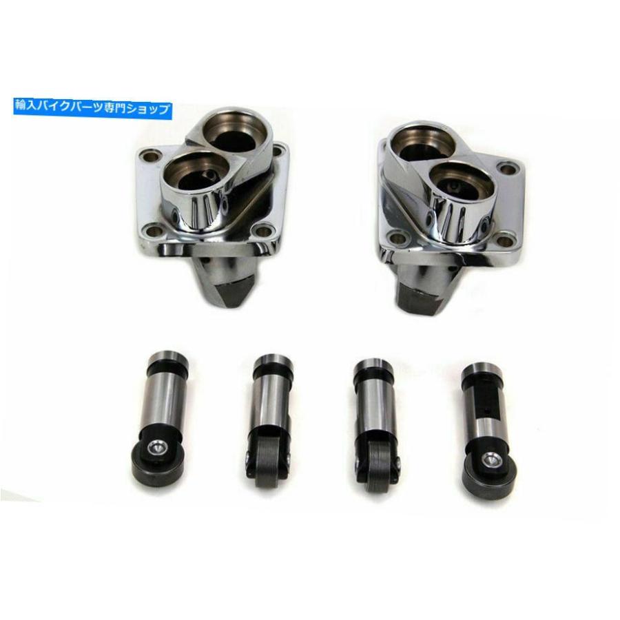 クローム部分品 Harley DavidsonによるクロームタペットブロックリフターキットV-Twin Chrome Tappet Block Lifter Kit for Harley Davidson by V-Twi その他フレーム関連用品-フレーム-車、バイク、自転車