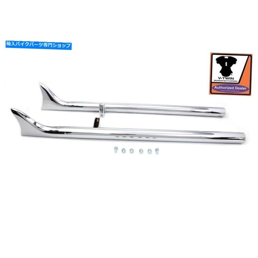 クローム部分品 インドストレートフィッシュテールエキゾーストパイプチーフ2015繰り上げるCr Indian Straight Fishtail Exhaust Pipes CHIEF 2015-UP その他フレーム関連用品-バイク
