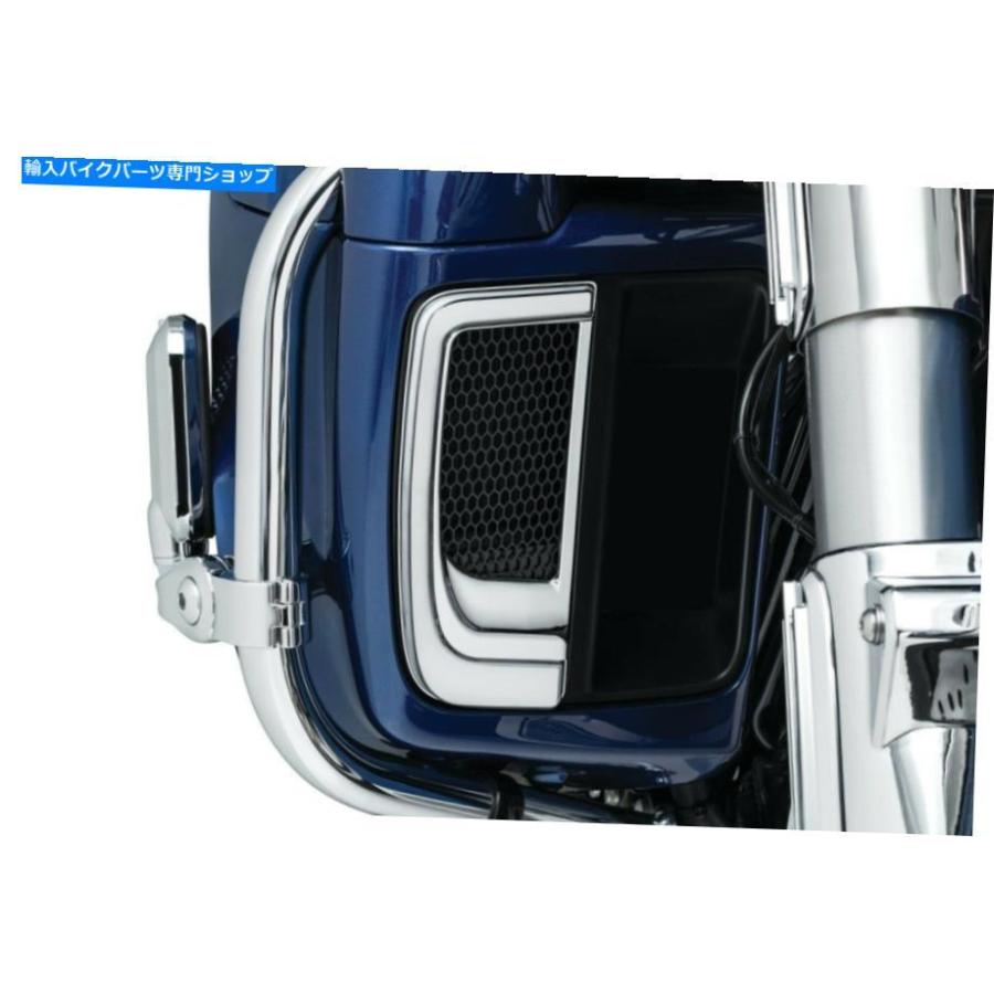 クロームパーツ Kuryakyn Chrome Tracer Ledのフェアリングアクセントライトハーレーツーリング14-20 Kuryakyn Chrome Tracer LED Lowering Fairing A