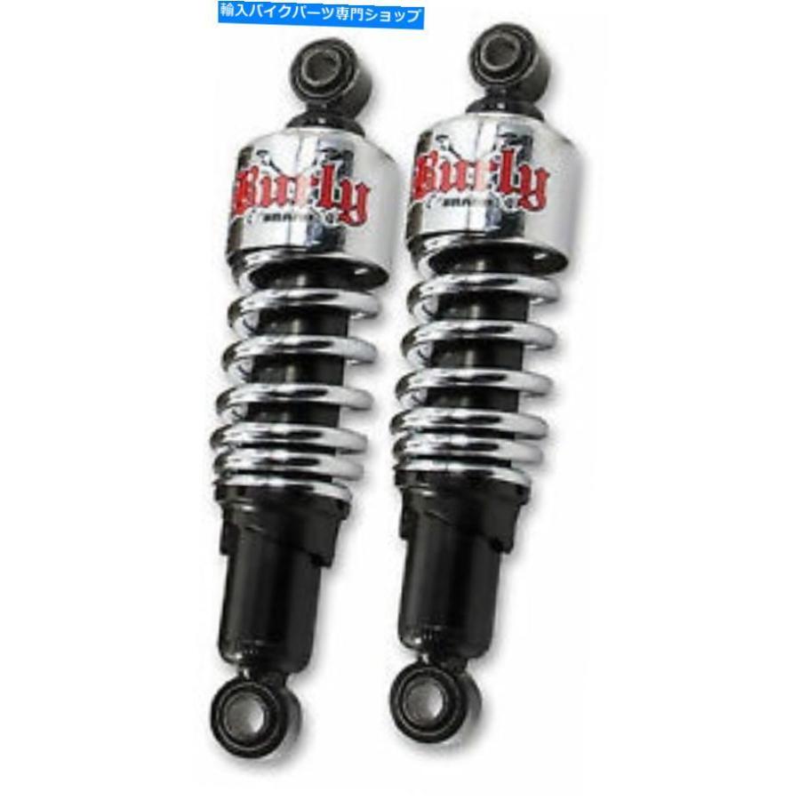 クロームパーツ ハーレー - ダビッドソンXL 88-03のためのバリーブランドクロームリアスラム塔ショック Burly Brand Chrome Rear Slammer Shocks For