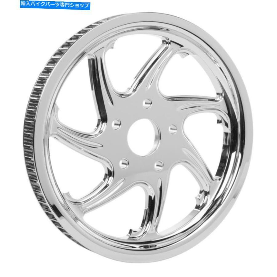 クロームパーツ ハードドライブフロープーリー（Chrome）F2120C66SU MCハーレー - Davidson HARDDRIVE FLOW PULLEY (CHROME) F2120C66SU MC Harley-Da