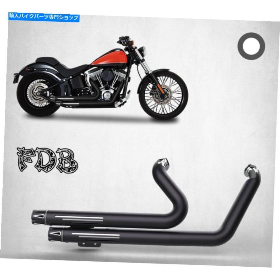 クロームパーツ Harley 2006-2017のSusail Fatboy Flstn C SE Mブラックエキゾースト移動スター Fit For Harley 2006-2017 SOFTAIL FatBoy FLSTN C SE