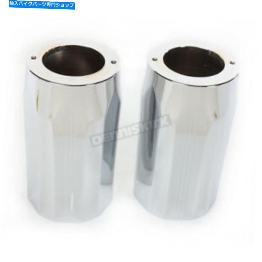 クロームパーツ パフォーマンス機械クローム技術フォークスライダーカバー - 0208-2102-CH Performance Machine Chrome Tech Fork Slider Cover - 020