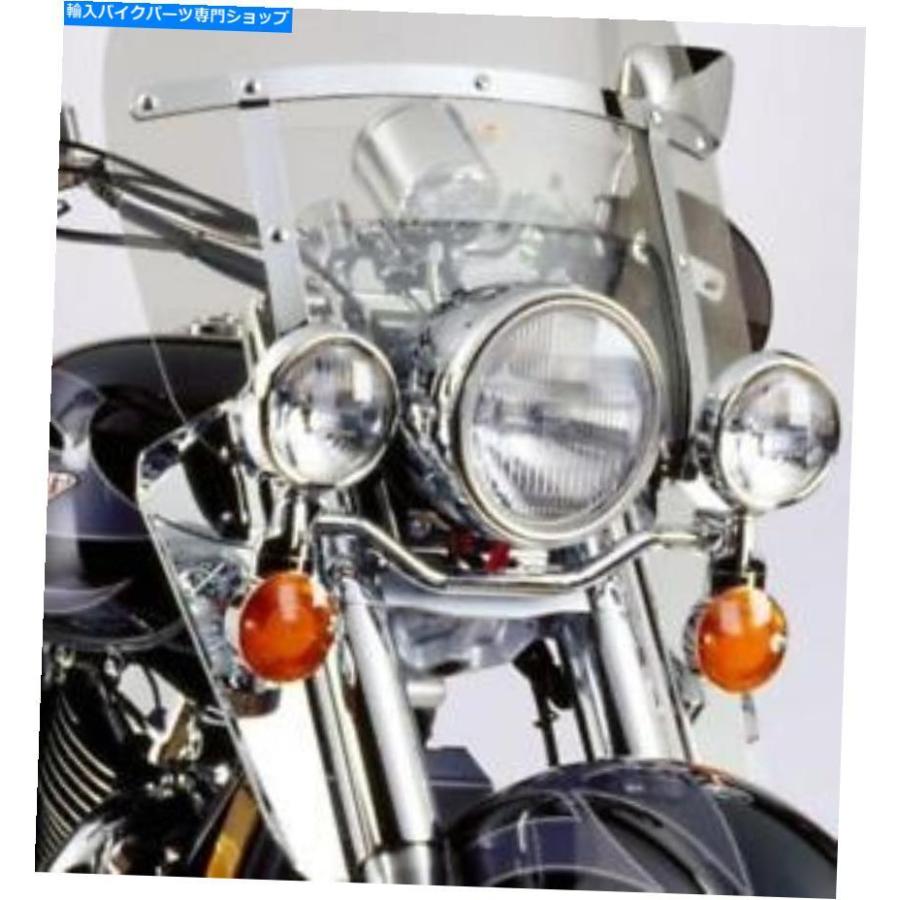 クロームパーツ ホンダVT1100 C2シャドウSaber - クロムスポットライトバー/ライトバーW /回転信号 Honda VT1100 C2 Shadow Sabre - Chrome Spot Ligh