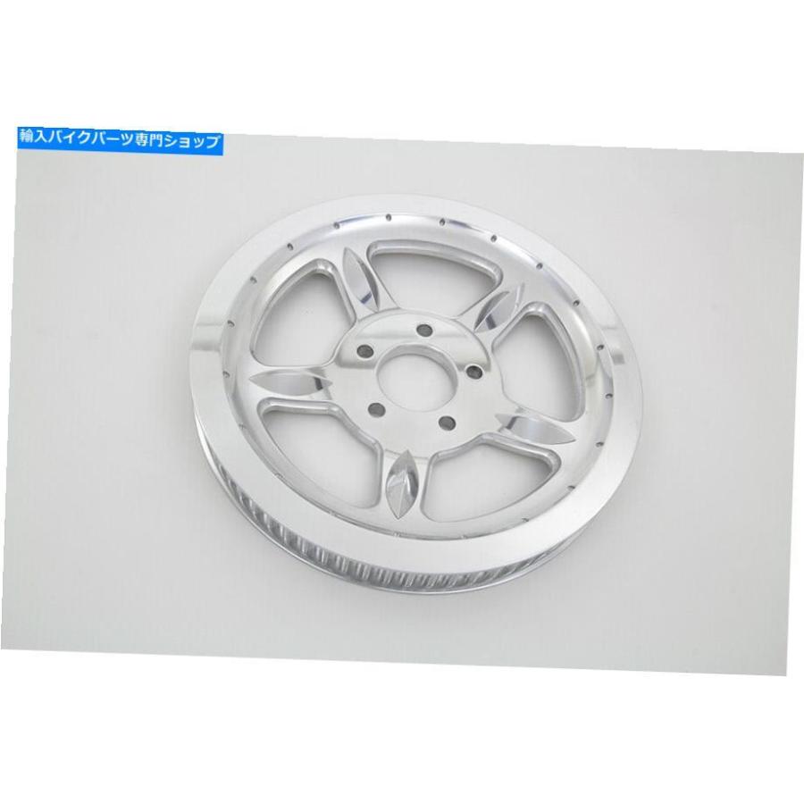 クロームパーツ 後部駆動プーリー68歯クロームフィットハーレー - ダビッドソン Rear Drive Pulley 68 Tooth Chrome fits Harley-Davidsonの画像