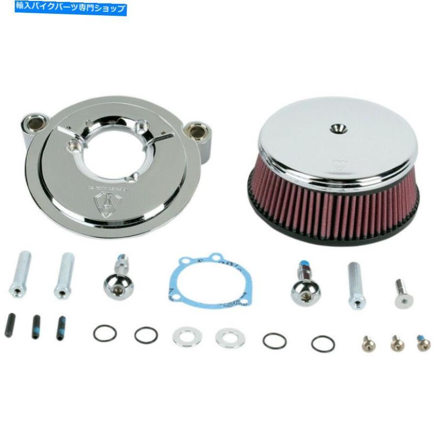 クロームパーツ Arlen Ness Stage 1ビレット吸盤エアクリーナークロムW