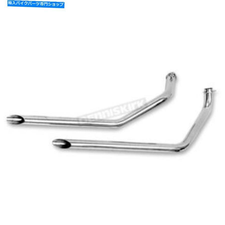 クロームパーツ Pawhco 1 3/4 \"Chrome Slash-Cut 40 IN.Drag Pipes - 730E40（CAへの船なし） Paughco 1 3/4\"" Chrome Slash-Cut 40 in.Drag Pipes - 7"