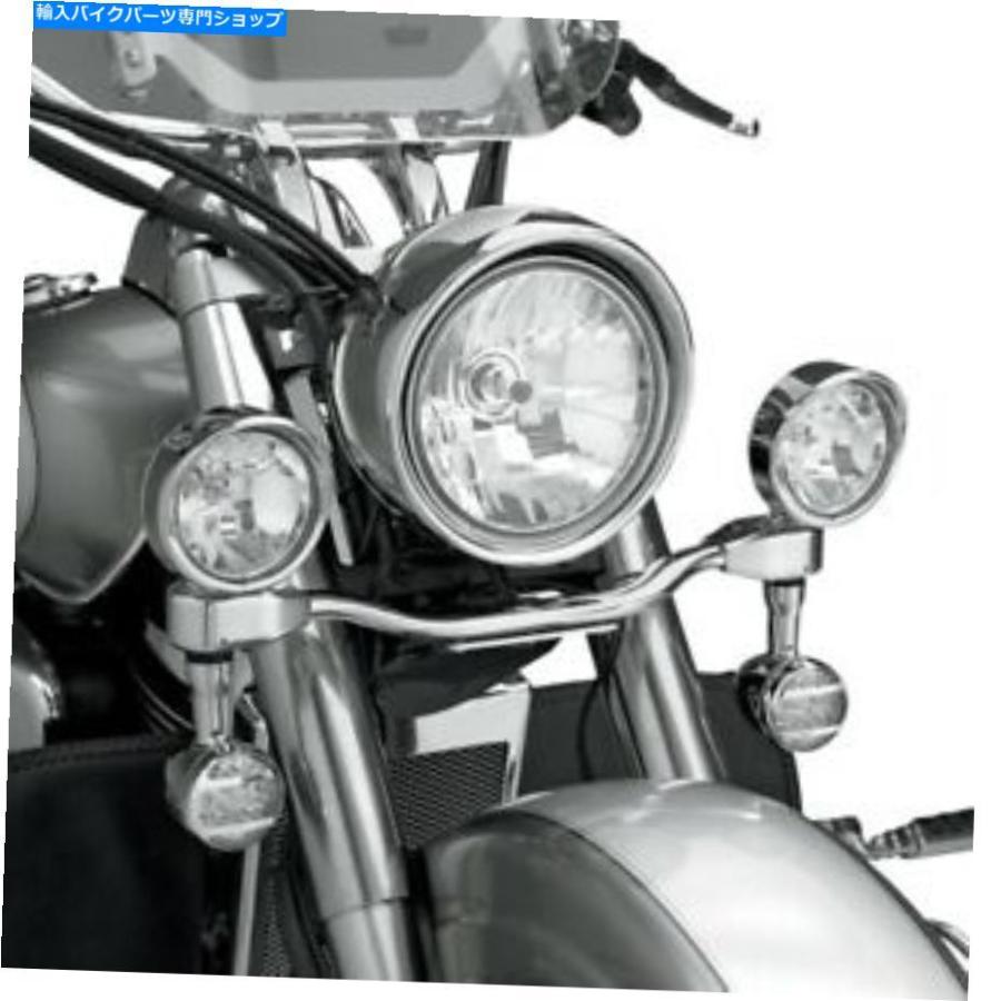 クロームパーツ クロム楕円駆動ライトキット3 1/2inを示す。直径＃63-314 Show Chrome Elliptical Driving Light Kit 3 1/2in. Diameter #63-314
