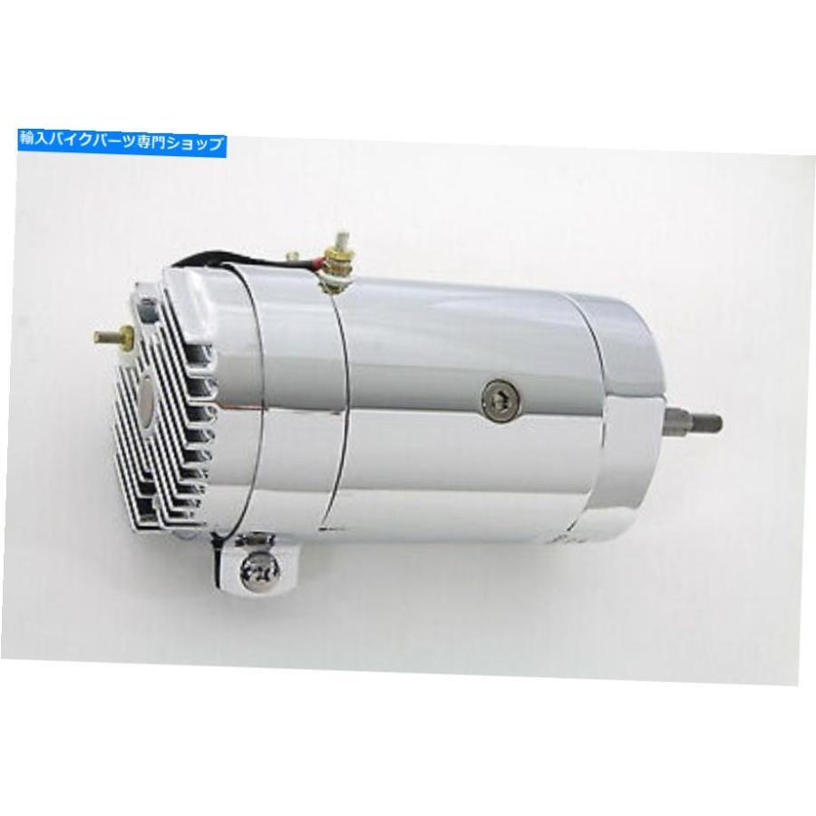 クロームパーツ 低出力フィットHarley-Davidsonのクロム12ボルト2ブラシ発生器 Chrome 12 Volt 2-Brush Generator with Low Output fits Harley-Davidの画像