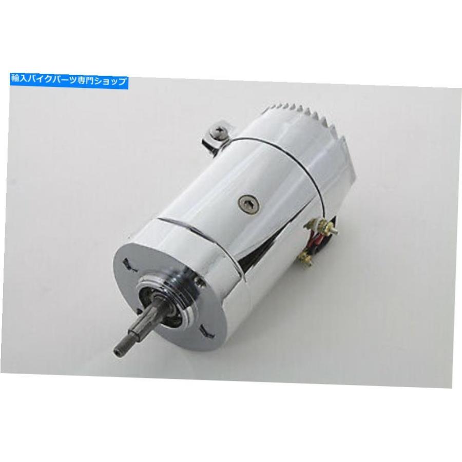 クロームパーツ 低出力フィットHarley-Davidsonのクロム12ボルト2ブラシ発生器 Chrome 12 Volt 2-Brush Generator with Low Output fits Harley-Davidの画像