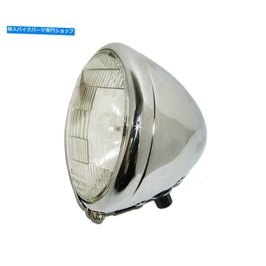 クロームパーツ 1935年のChrome Cycleray Springerヘッドライト - 1957 Harley VL Ul Knuckle 45 Pan \"Chrome\" CycleRay SPRINGER HEADLIGHT for 1935
