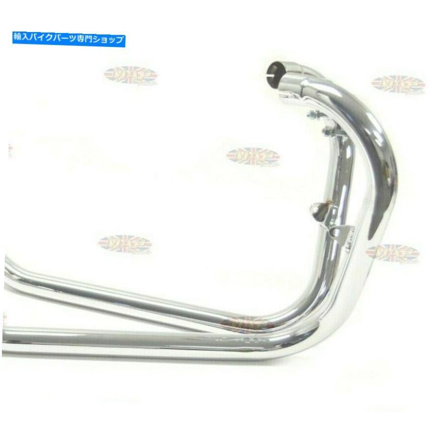 クローム一部分 事あたらしいMac Triumph 500 '63 -72 TT 2-2クロムヘッダーヘッドパイプ - 上端配管のみ NEW Mac Triumph 500 '63-72 TT 2-2 Chrome ヘリウム