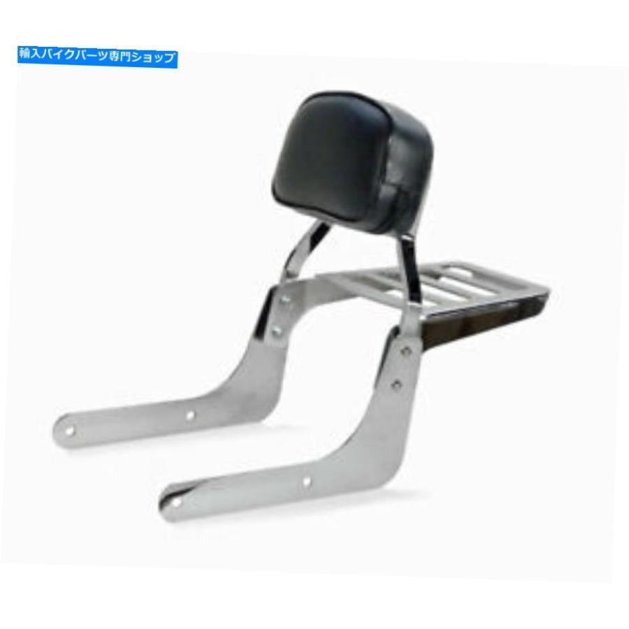 クロームパーツ バックレストスパンローグランドクロームプレートホンダシャドウVT 750 S Backrest Spaan Lower Chrome-Plated With Luggage Rack For