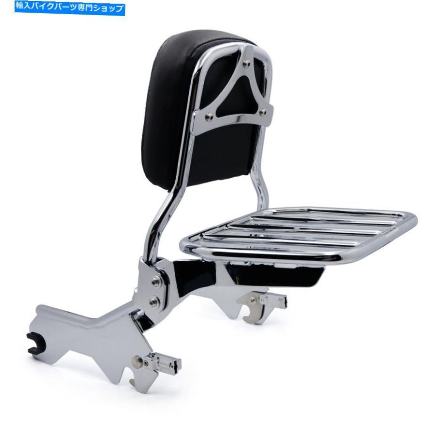 クロームパーツ Holdfast Sport荷物ラックSissy Bar Upright Chromeの18歳のFlhc Flhc Holdfast Sport Luggage Rack Sissy Bar Upright Chrome For 18の画像