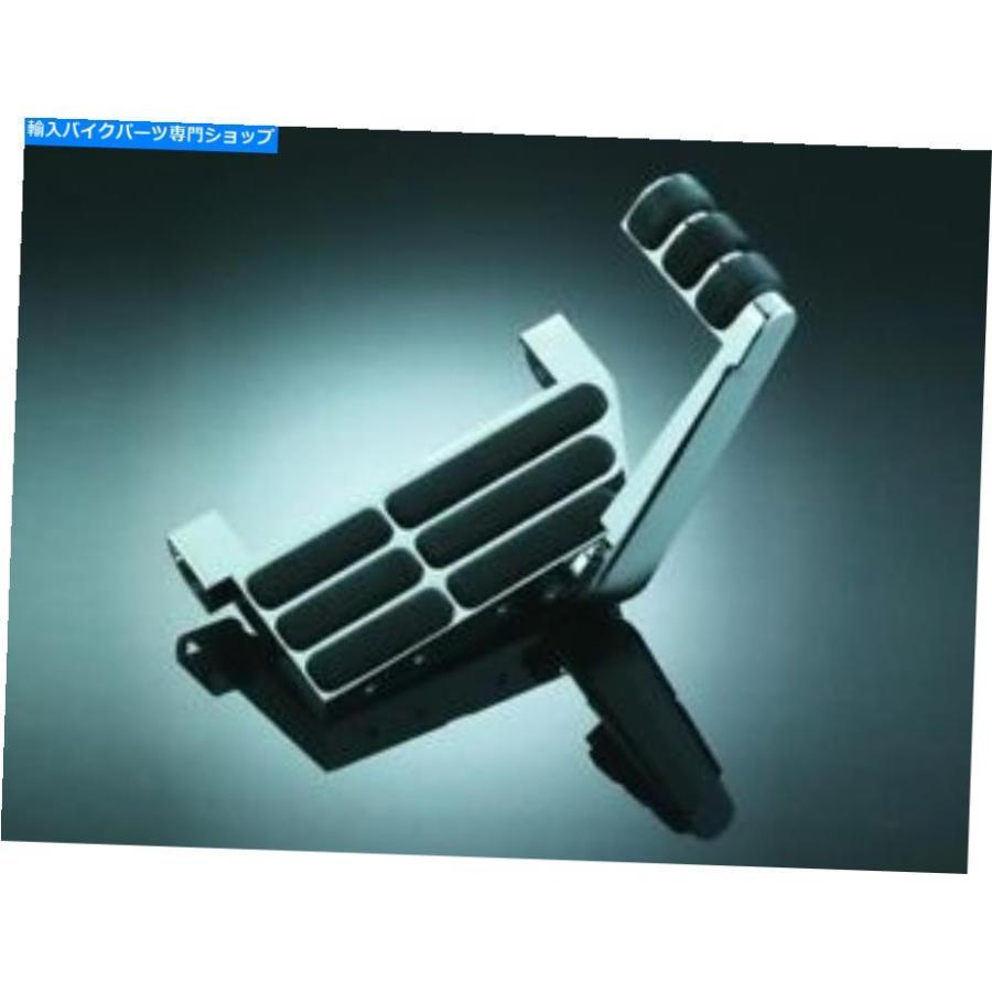 クロームパーツ クレアキン旅客クロームゴム変圧器床板ホンダゴールドウィング1800 F6B Kuryakyn Passenger Chrome Rubber Transformer Floorboards H