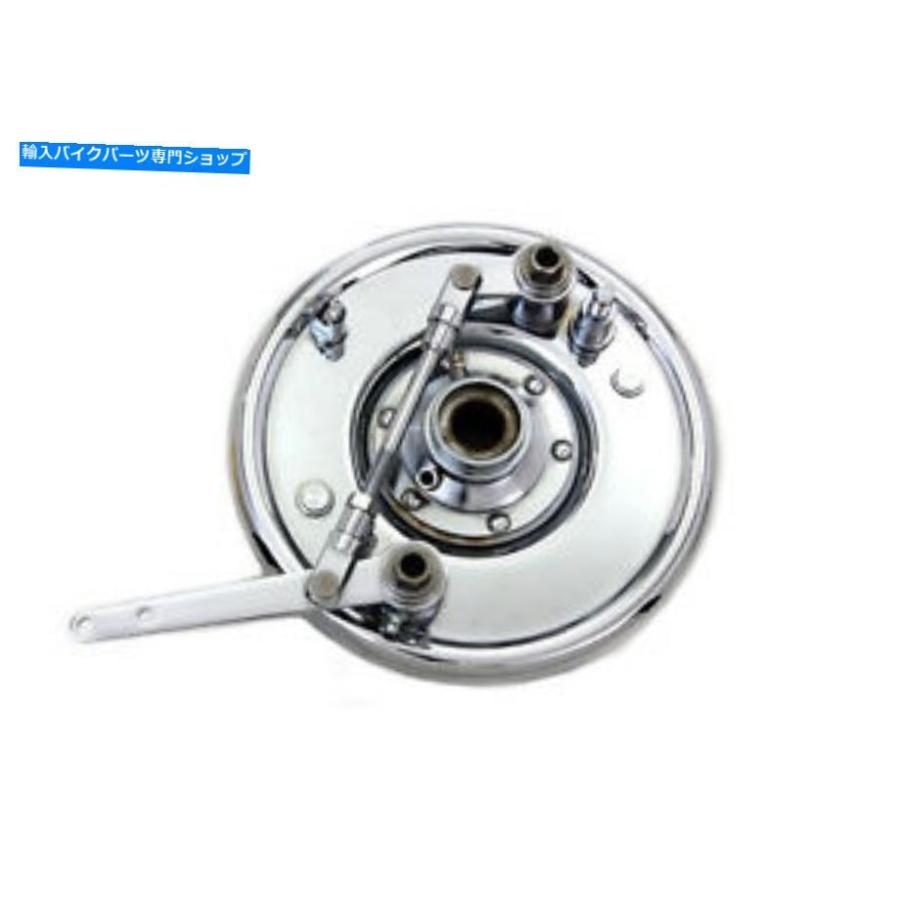 クロームパーツ フロントデュアルカムブレーキアセンブリクロム、フィットハーレーFL 1941-1948、UL 1937-1948 Front Dual Cam Brake Assembly Chrome