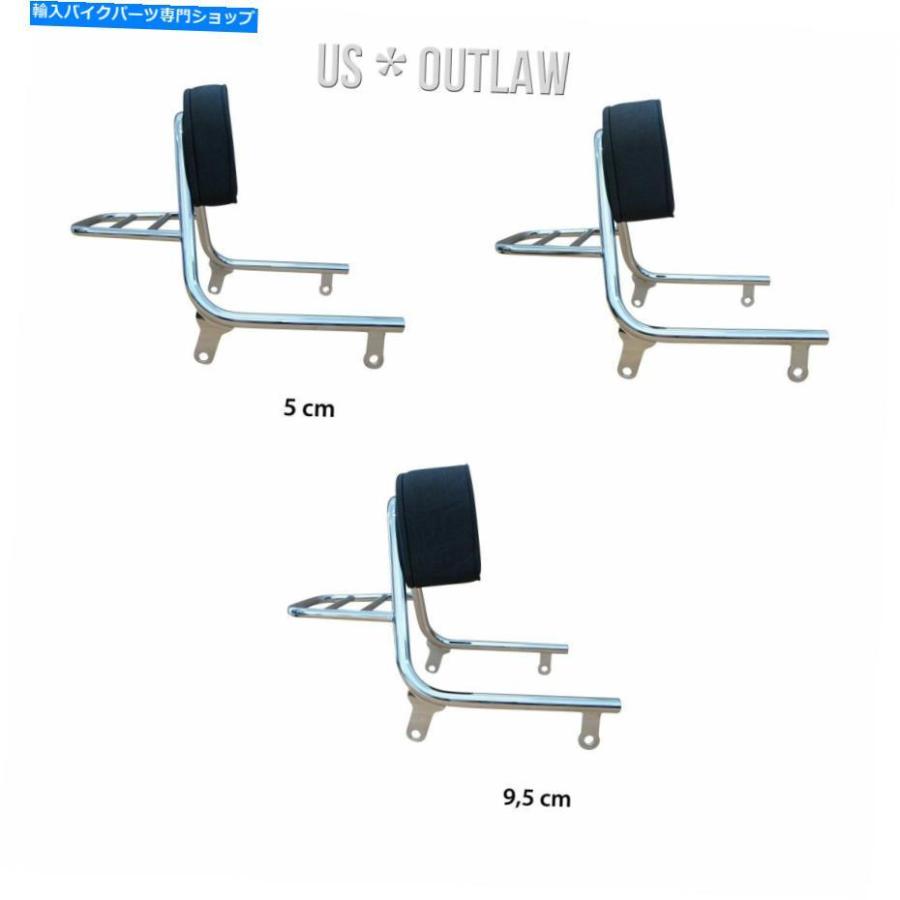 クローム部分品 ラックハーレー - ダビッドソンソフトファットボーイタイプFLFBと乗り手裏Cr passenger backrest chrome with rack Harley-Da その他フレーム関連用品-フレーム-車、バイク、自転車