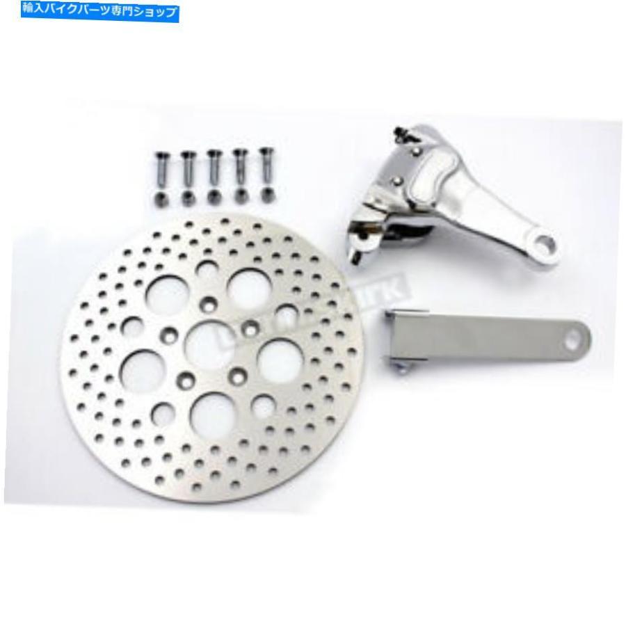 クロームパーツ V-Twin製造リア4ピストンキャリパー、11 1/2インチ。ディスクキット - 22-0369 V-Twin Manufacturing Rear 4 Piston Caliper and 11 1