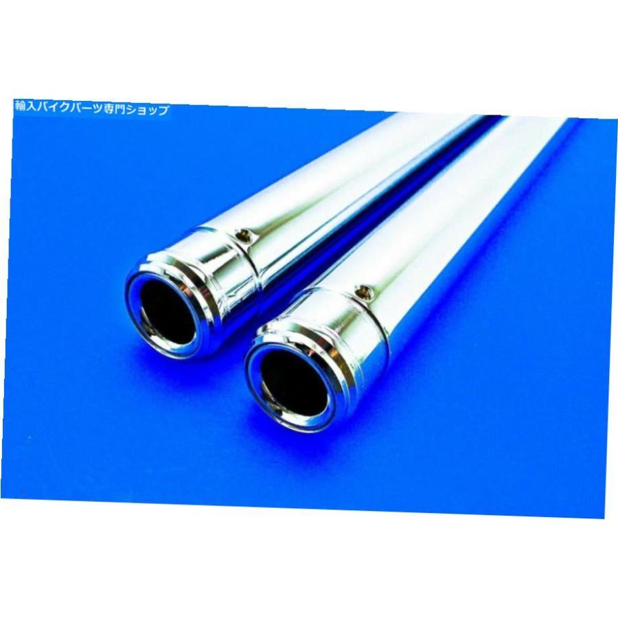 クロームパーツ カスタムサイクルショークロームフォークチューブ41mm 22.25 \"T2001 Custom Cycle Show Chrome Fork Tubes 41mm 22.25\" T2001の画像