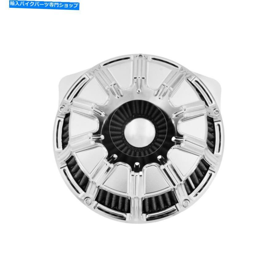 クロームパーツ Chromeエアクリーナーグレーの摂取量w /ホーンカバーフィットHarley Touring 2000-07 Dyna Chrome Air Cleaner Grey Intake W/ Horn Cの画像