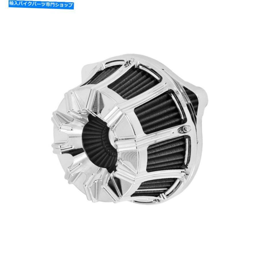 クロームパーツ Chromeエアクリーナーグレーの摂取量w /ホーンカバーフィットHarley Touring 2000-07 Dyna Chrome Air Cleaner Grey Intake W/ Horn Cの画像