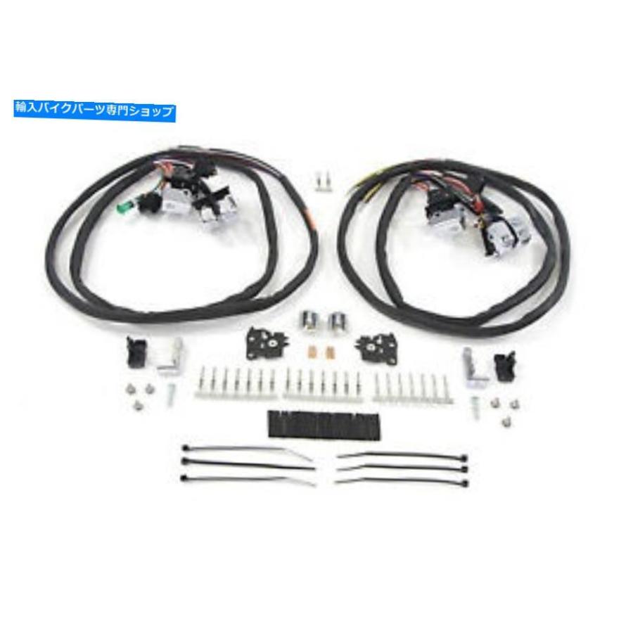 クロームパーツ Chromeハンドルバースイッチキット60インチワイヤーハーレーダビッドソン2007-2016 FLTモデル Chrome handlebar switch kit with 60\"