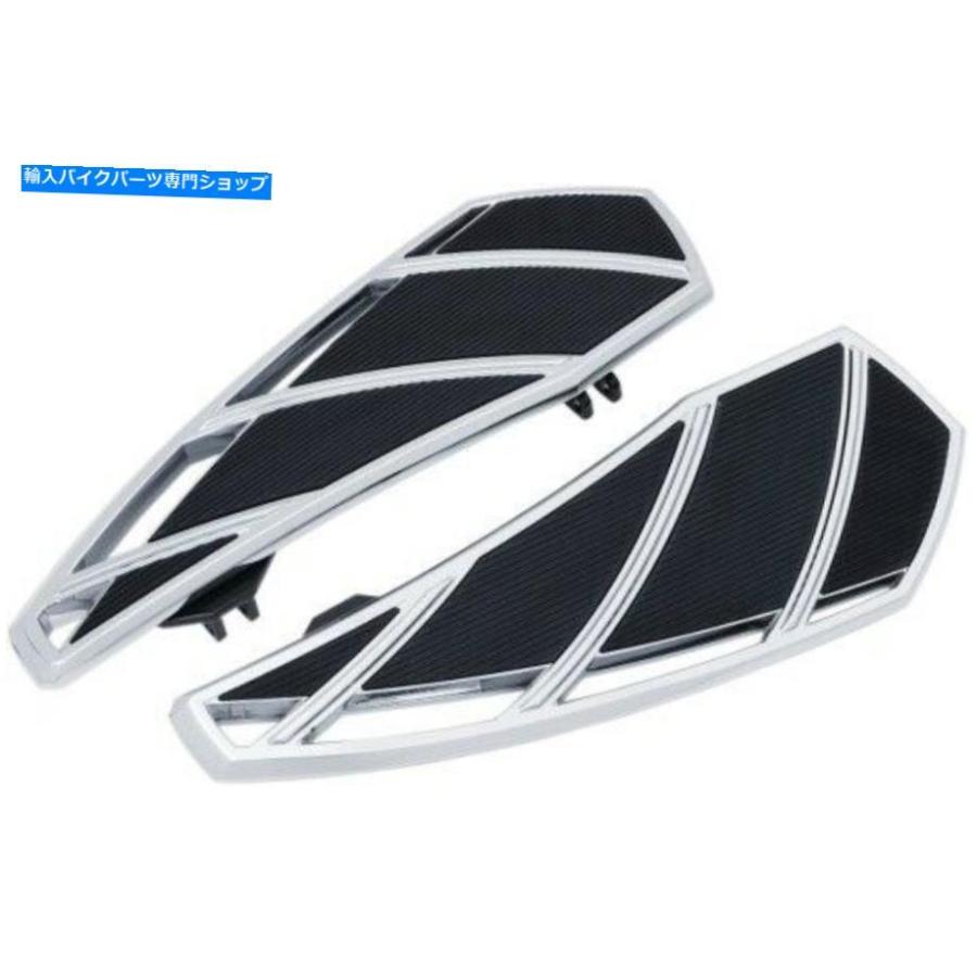 クロームパーツ クライャキンファントムフロアボードクローム5792クローム|ブラック48-5202 1621-0931 Kuryakyn Phantom Floorboards Chrome 5792 Chr