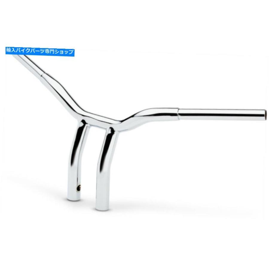 クロームパーツ La Choppers 1 1/4 \"Chrome Kage Fighter 10\" TバープルバックハンドルバーズハーレーFXD LA Choppers 1 1/4\" Chrome Kage Fighter 10の画像