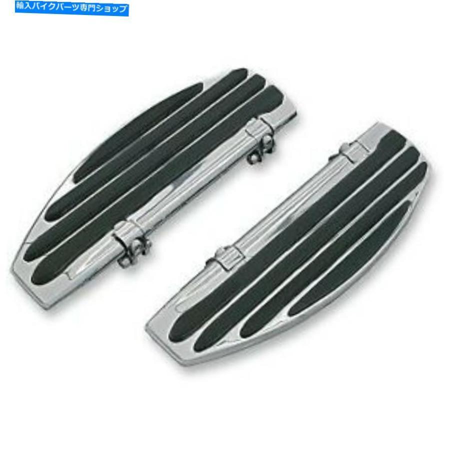 クロームパーツ ハーレーソフト＆ツーリングのためのKuryakyn 7905 Chrome Isoのドライバーの床板 Kuryakyn 7905 Chrome ISO Driver Floorboards for