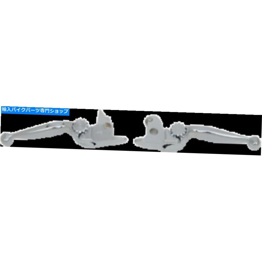 クロームパーツ PSR調整可能なオートバイレバーセットクロム - ジャーニー12-00614-20 PSR Adjustable Motorcycle Lever Set Chrome - Journey 12-006