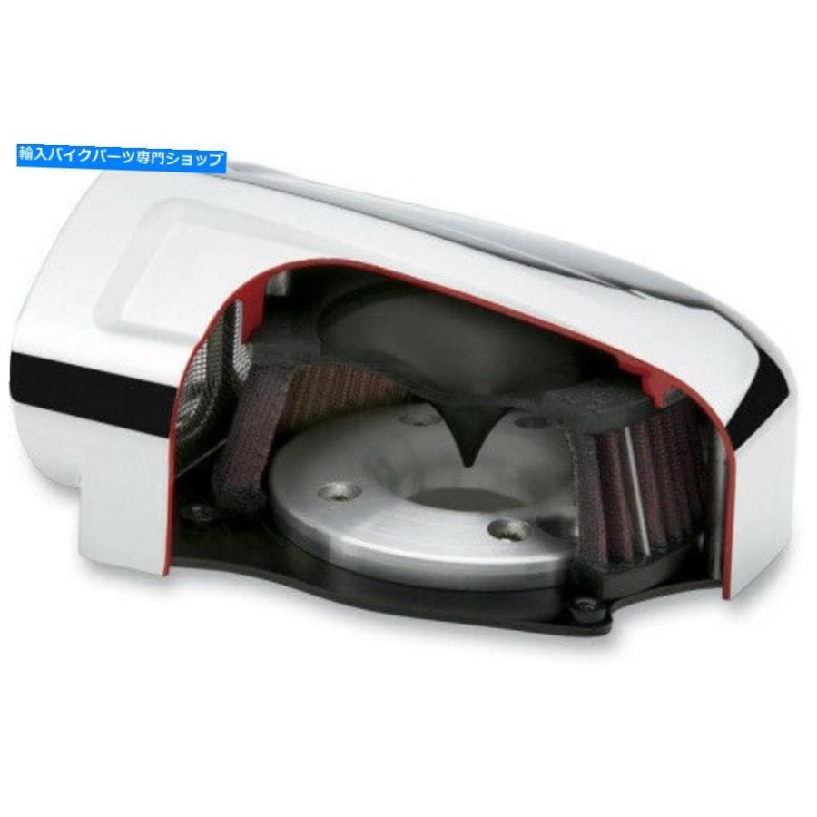 クロームパーツ COBRA POWRFLOFLLO AIR INTAKEシステムクロームホンダフューリーVT1300CX 2010-2015; 06-0133 Cobra PowrFlo Air Intake System Chromの画像