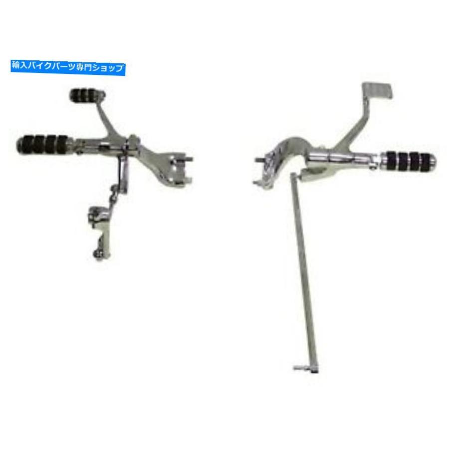 クロームパーツ Harlele 883/1200 Sportster 04-13 Chrome Standard Forward Control Kit for Harley 883/1200 Sportster 04-13