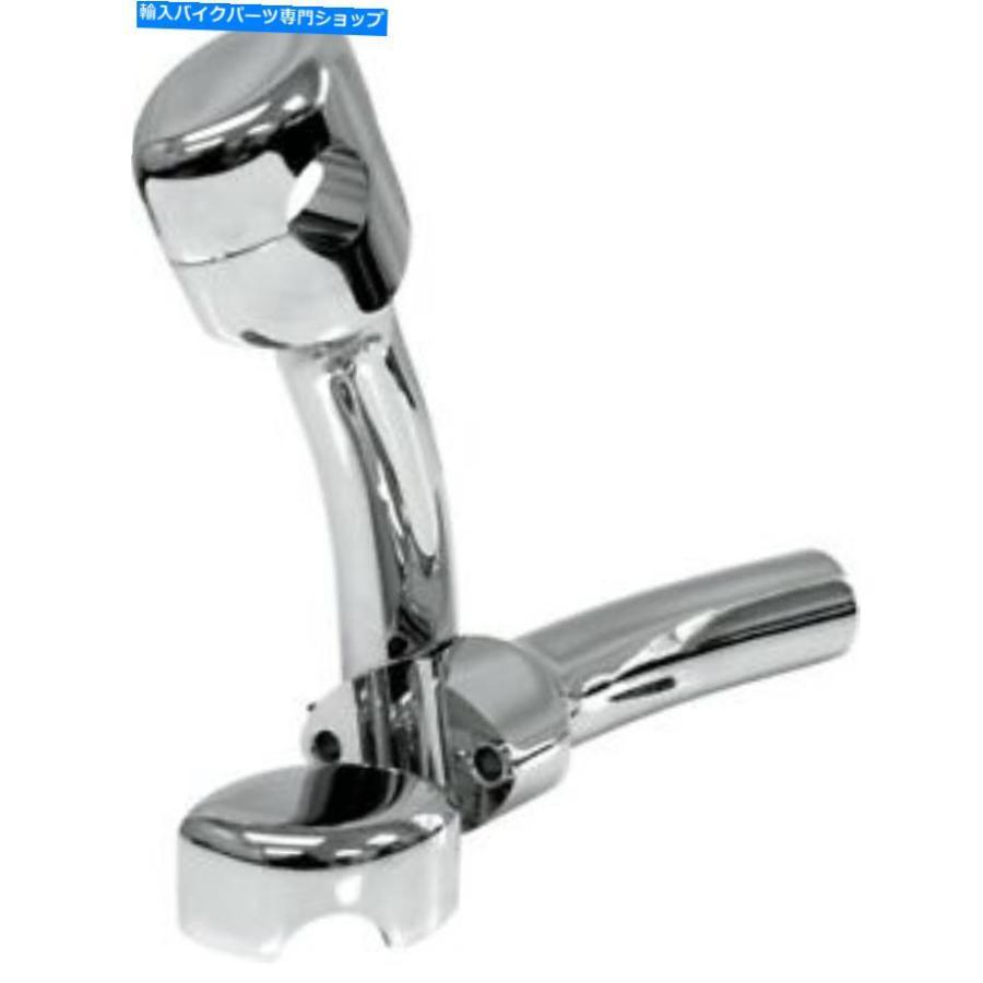クロームパーツ 1/4in.Handlebar 5 1/2in.Tall 1 / 2IN.PUBACK CHROMEのHandleBar 5 1/2in.tall Hefty Smooth Riser for 1 1/4in.Handlebar 5 1/2in.T